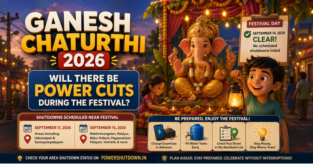 Ganesh Chaturthi 2026 Will There Be Power Cuts During the Festival