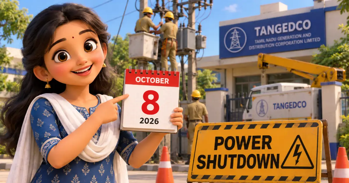 Power Shutdown in Tamil Nadu Today (8 October 2026)